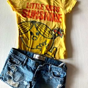 Girls t-shirt little miss sunshine
